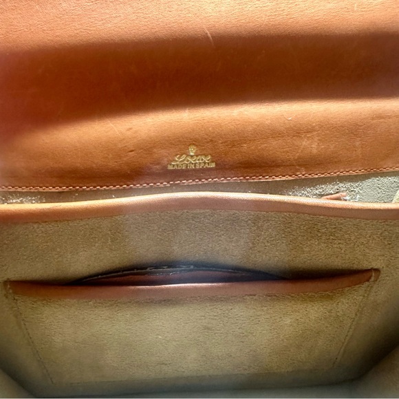 1950’s LOEWE Small Structured Soft Leather Authentic Vintage Handbag - Picture 11 of 16